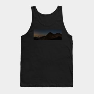 Mountains and stars above at night Tank Top